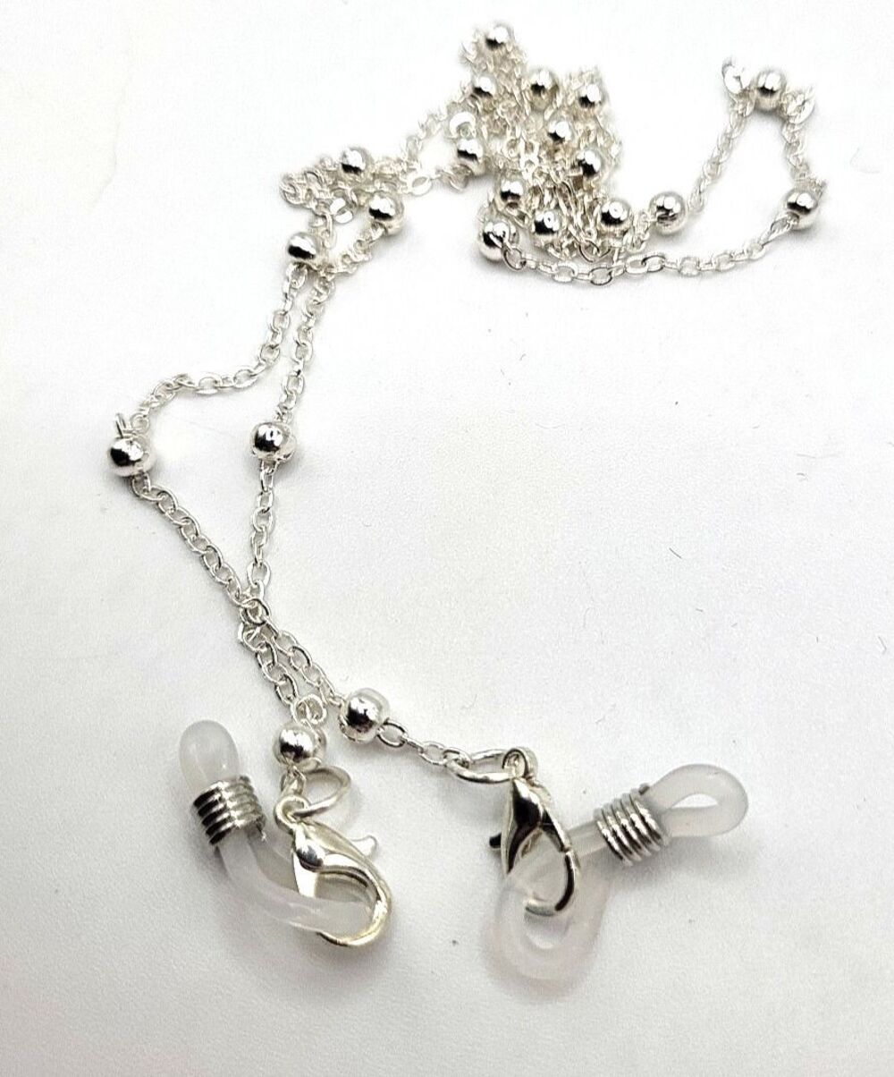New Without Tags Silvertone Glasses Chain 29.5in